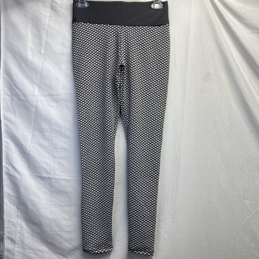 Anti-Cellulite Compression Scrunch Booty Yoga Leggings Women Medium Gray Stretch